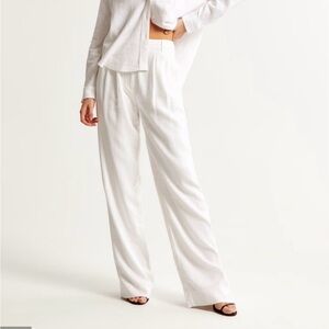 Abercrombie Sloane Tailored Linen Blend Pant